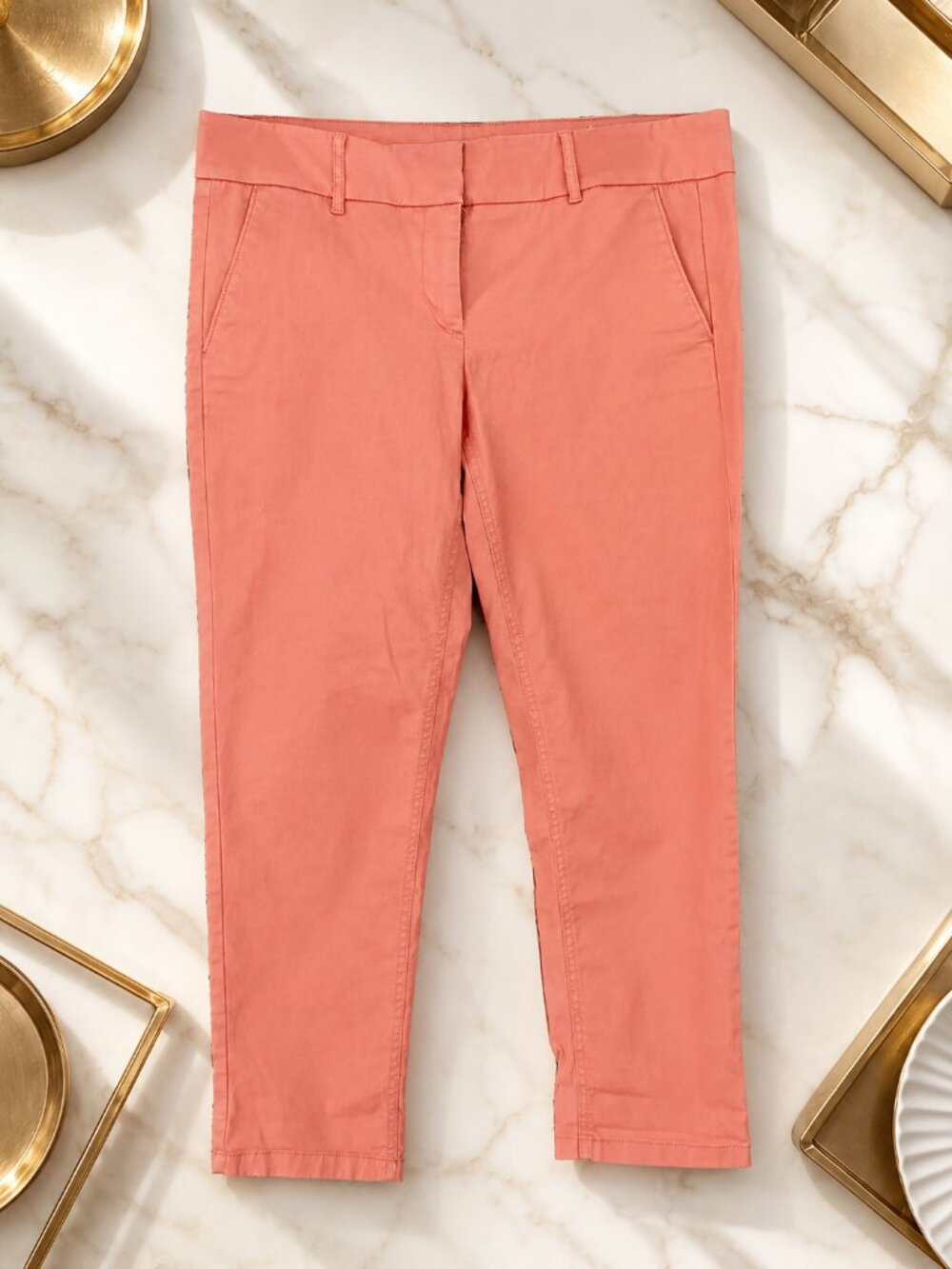 ANN TAYLOR LOFT Marisa Skinny Pants – Size 8 – Peach Coral